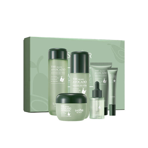 Coffret Soin Visage à l'Avocat Bio — Routine Hydratante 6 Produits