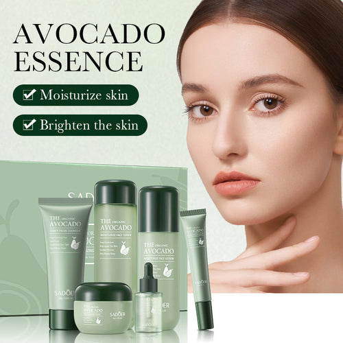 Coffret Soin Visage à l'Avocat Bio — Routine Hydratante 6 Produits