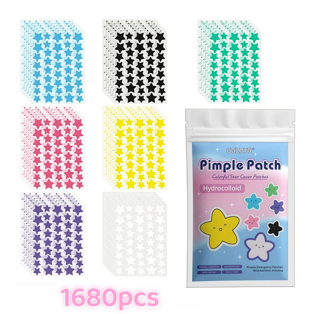 Patchs étoiles hydrocolloïdes, lot de 1680 – photo 4 | CosmétiquebyMk