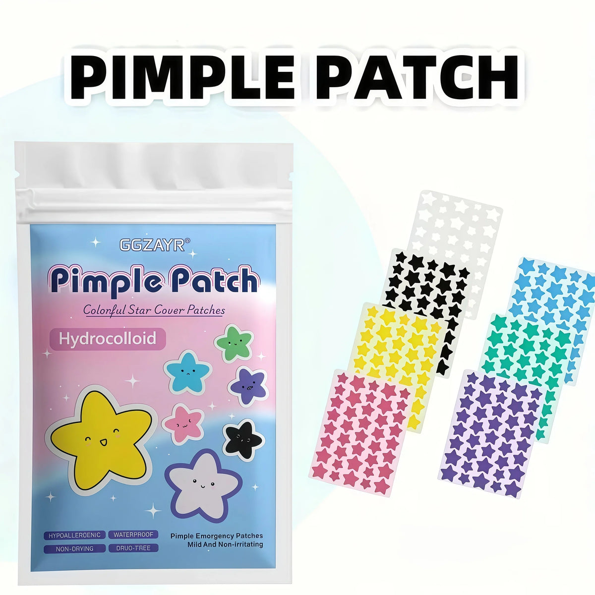Patchs étoiles hydrocolloïdes et leur sachet – photo 6 | CosmétiquebyMk
