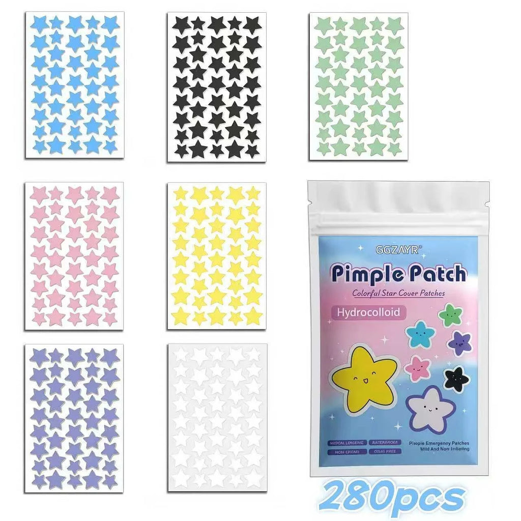 Patchs étoiles hydrocolloïdes, lot de 280 – photo 2 | CosmétiquebyMk