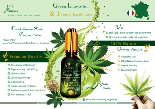 Élixir Précieux au Chanvre Bio — Sérum & Complément Alimentaire 100% Naturel 🇷🇫