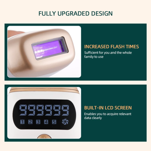 Epilateur IPL Laser Indolore — 999 999 Flashs, Epilation Définitive à Domicile