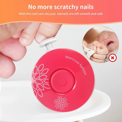 Lime À Ongles Électrique Bébé & Adulte — Sûr, Silencieux & Portable