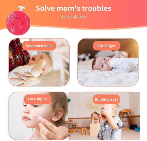 Lime À Ongles Électrique Bébé & Adulte — Sûr, Silencieux & Portable